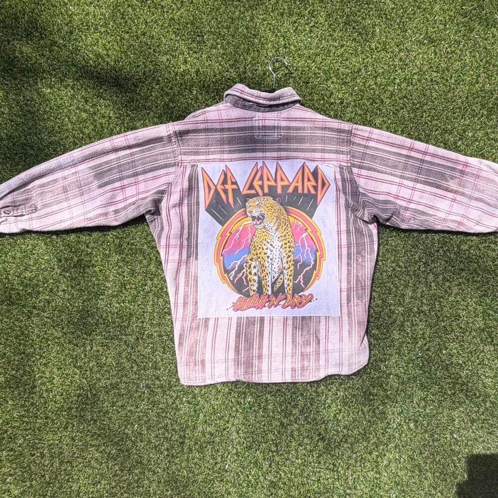 Vintage up cycled pink grey